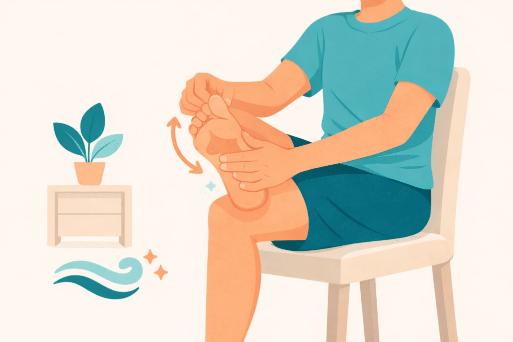 Seated Foot Flex and Massage