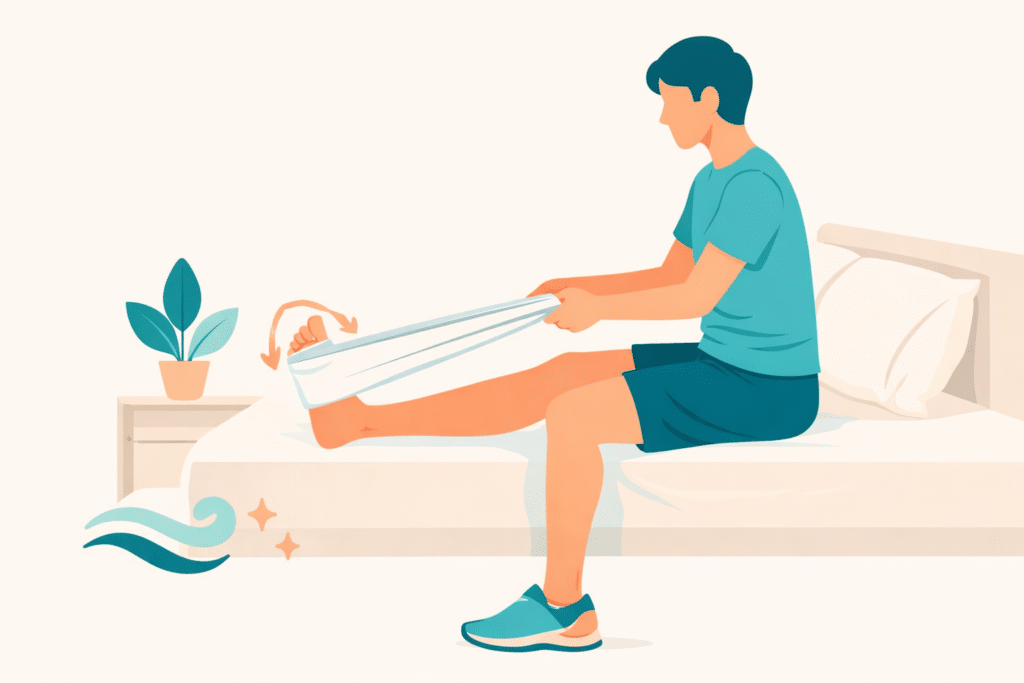 Seated Towel Stretch