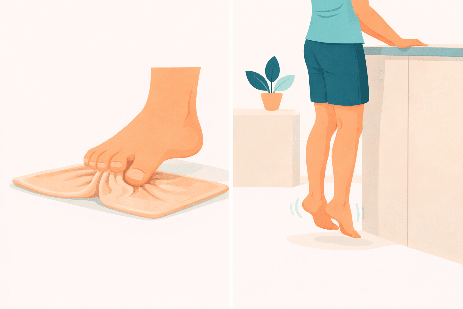 Foot exercises for plantar fasciitis recovery
