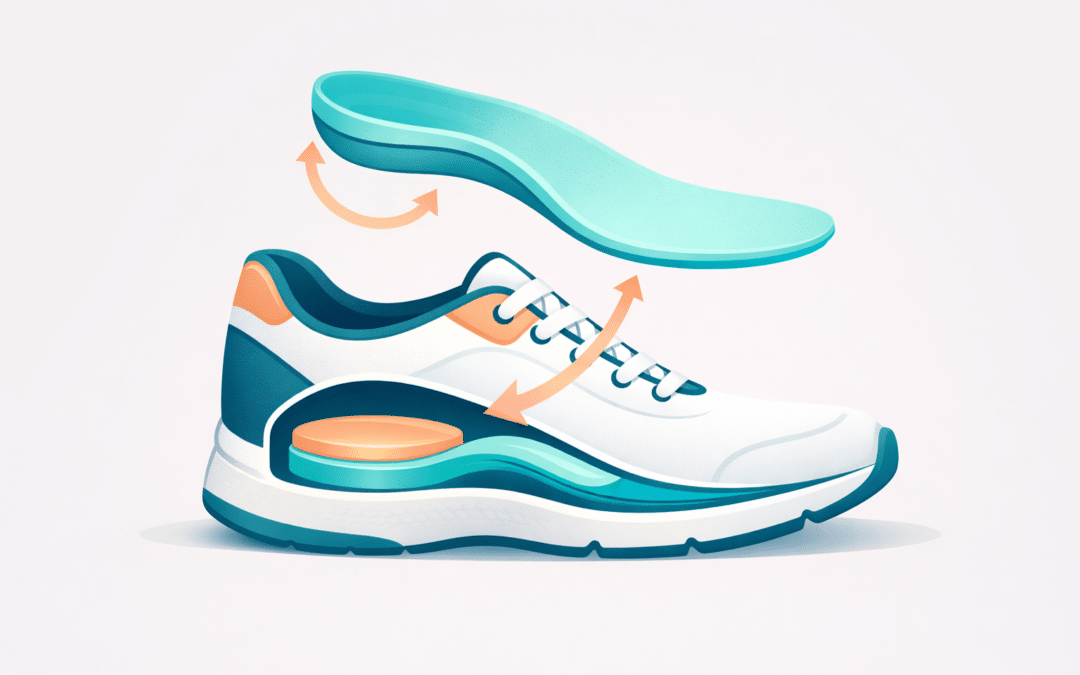 Modern walking shoe with orthopedic insole